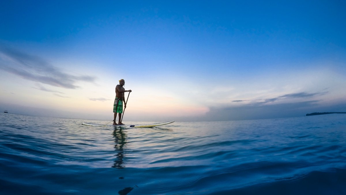 立式单桨,冲浪,海洋,地平线图片,4k高清风景图片,娟娟壁纸