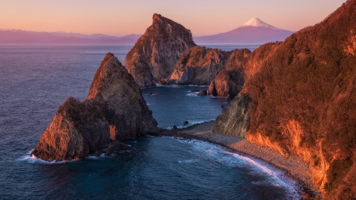 日本富士山風景圖片,4k高清風景圖片,娟娟壁紙