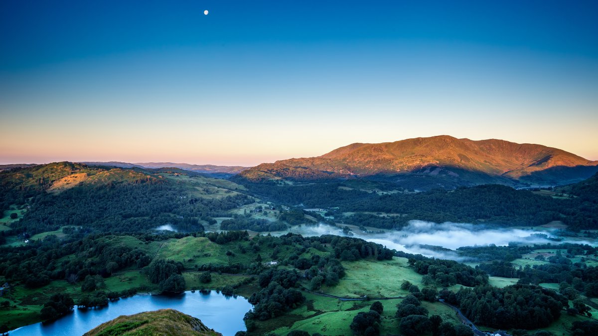 loughrigg fell丘陵圖片,4k高清風景圖片,娟娟壁紙