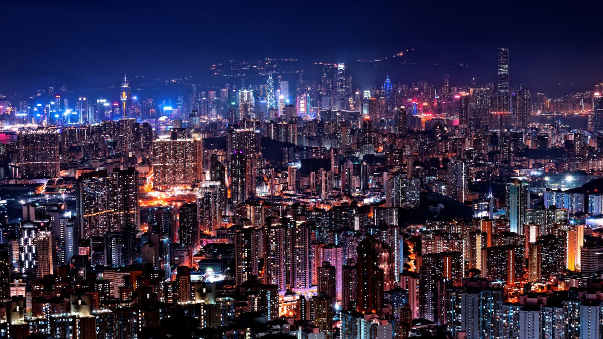 香港夜景图片,4k高清风景图片,娟娟壁纸