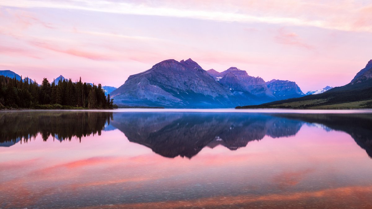 蒙大拿州,圣玛丽湖,冰川国家公园图片,4k高清风景图片,娟娟壁纸