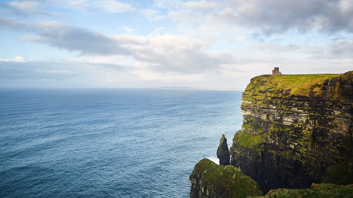 悬崖,海岸,蓝色的海洋,自然,景观图片,4k高清风景图片,娟娟壁纸