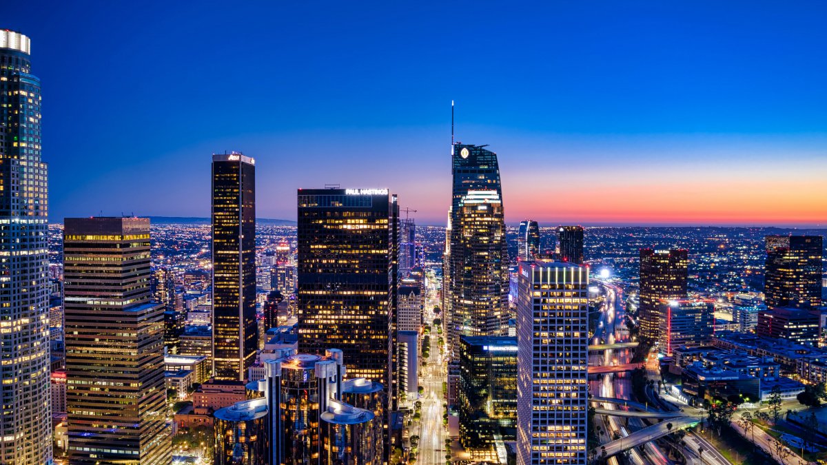 夜城,大都会塔楼,2022,高清,摄影图片,4k高清风景图片,娟娟壁纸