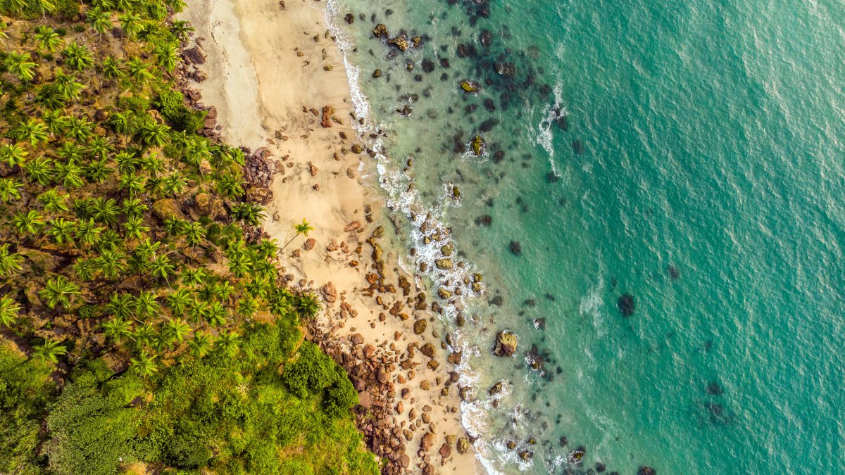 高清海滩航拍图片,4k高清风景图片,娟娟壁纸