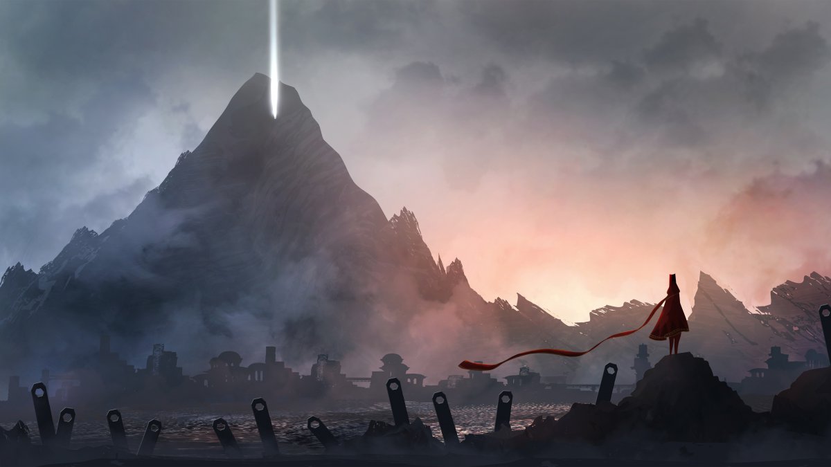 高清《风之旅人》山 5k图片,4k高清游戏图片,娟娟壁纸