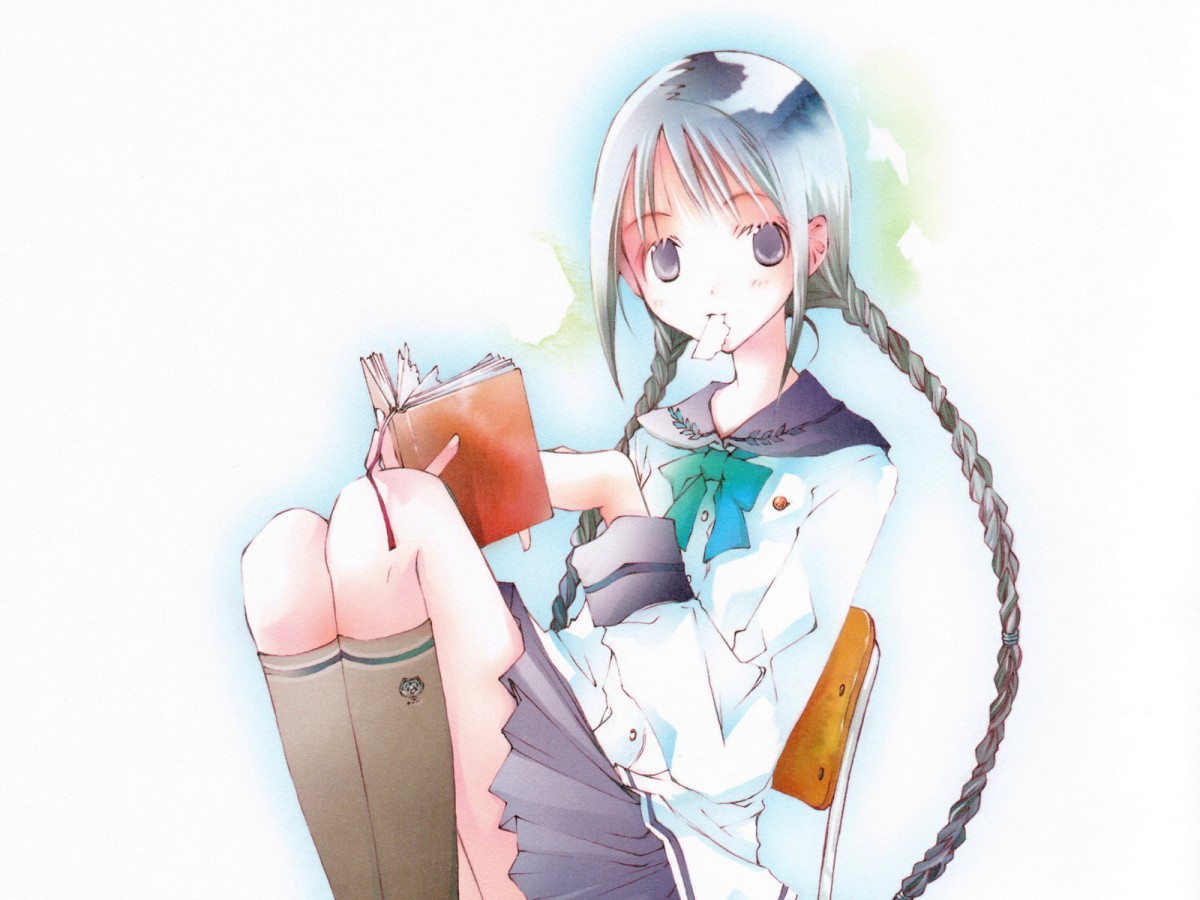 文学少女淡雅风格壁纸1619