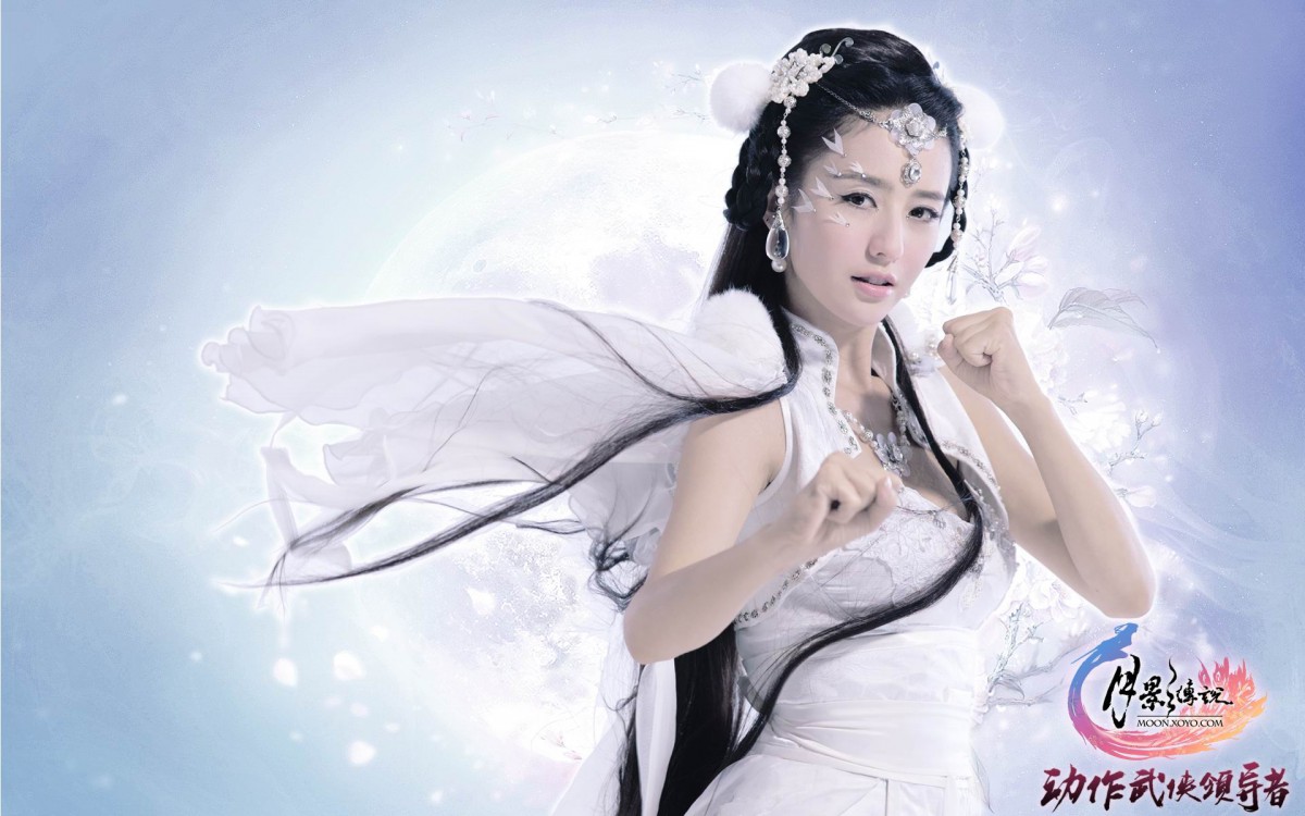 《月影传说》佟丽娅代言壁纸-游戏壁纸-高清游戏图片-娟娟壁纸