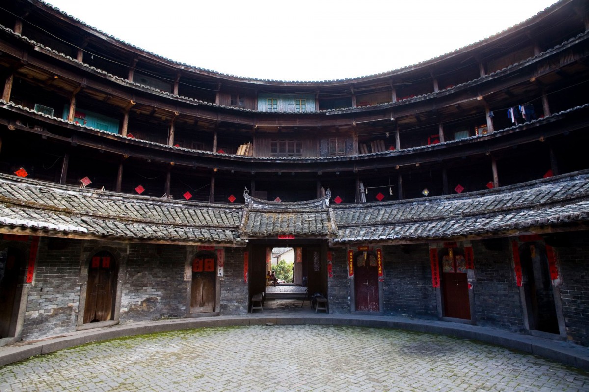 福建龙岩永定土楼-建筑壁纸-高清建筑图片-第10图-娟娟壁纸
