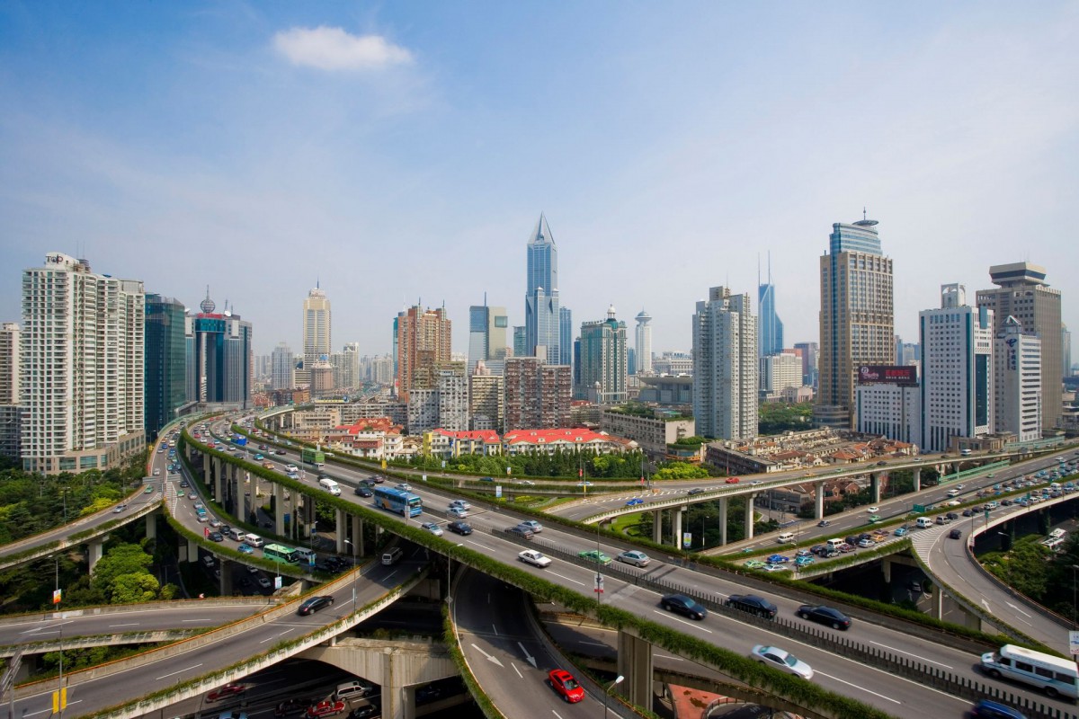 壮观的上海高架桥(立交桥)-建筑壁纸-高清建筑图片-第2图-娟娟壁纸