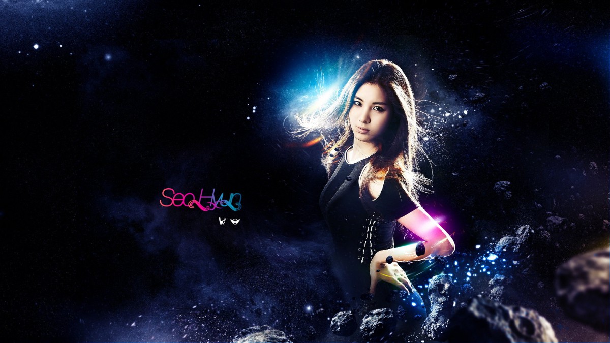 少女时代黑色唯美壁纸(7/10)