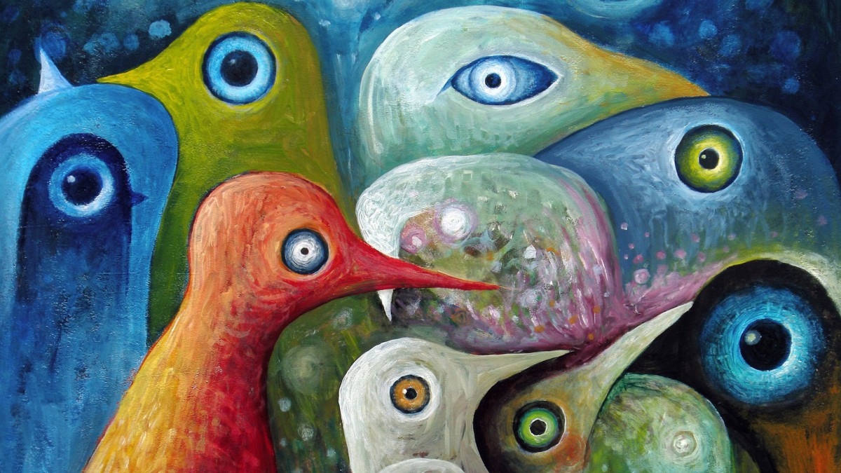 抽象艺术手绘油画壁纸826