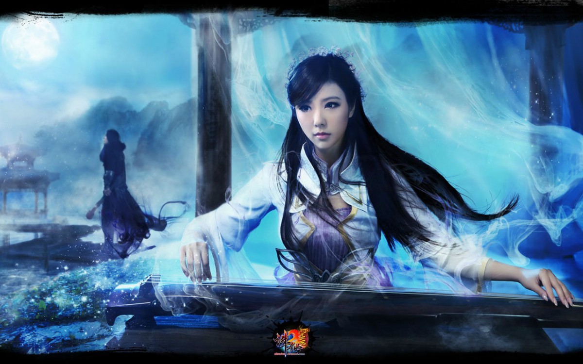 《诛仙2》宅男女神赵奕欢cos雪琪桌面壁纸-游戏壁纸-高清游戏图片-第7