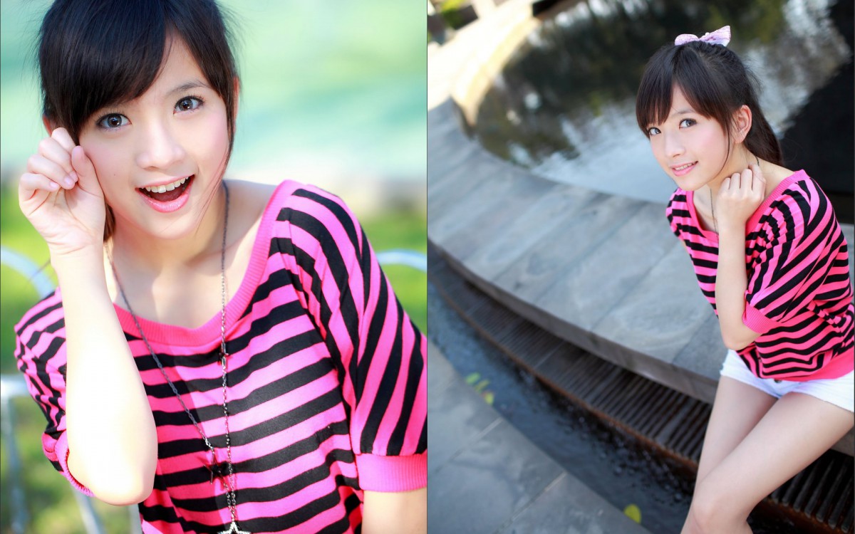 台湾麻豆美女小敬青春写照壁纸1020