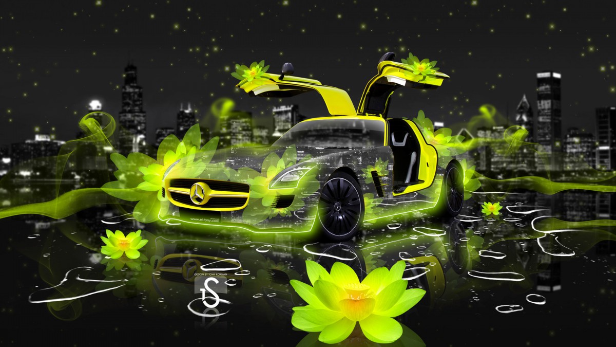 优雅鲜花与清新水果ps跑车壁纸-汽车壁纸-高清汽车图片-第2图-娟娟