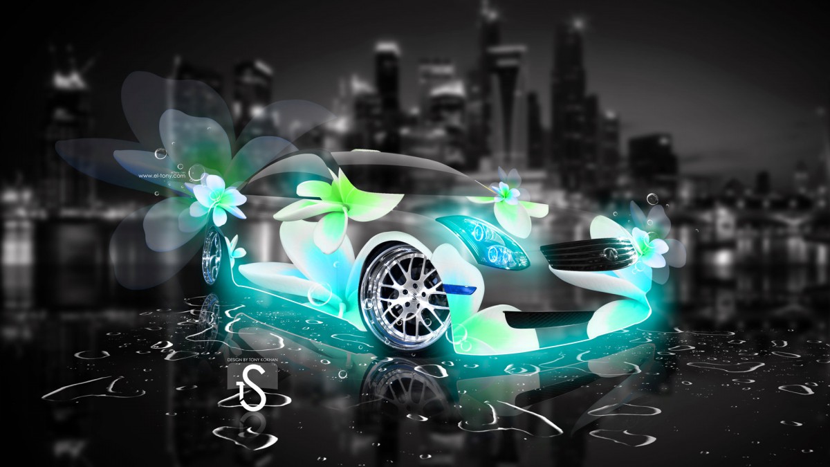 优雅鲜花与清新水果ps跑车壁纸-汽车壁纸-高清汽车图片-第7图-娟娟