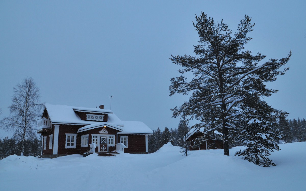 芬兰雪景桌面壁纸1920