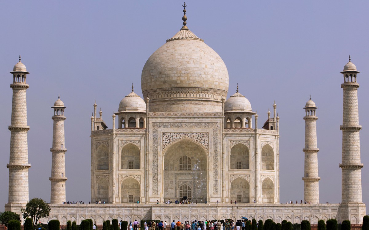 世界文化遗产印度泰姬陵-建筑壁纸-高清建筑图片-娟娟壁纸