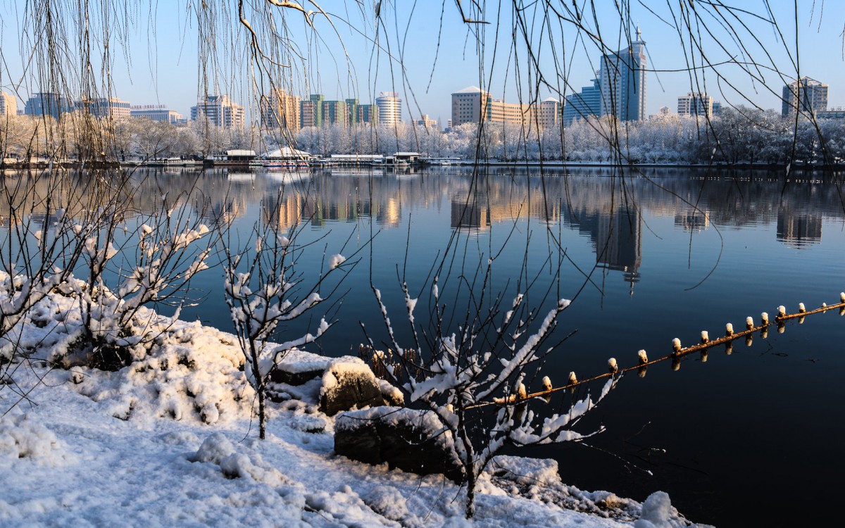 北京玉渊潭公园雪景壁纸38