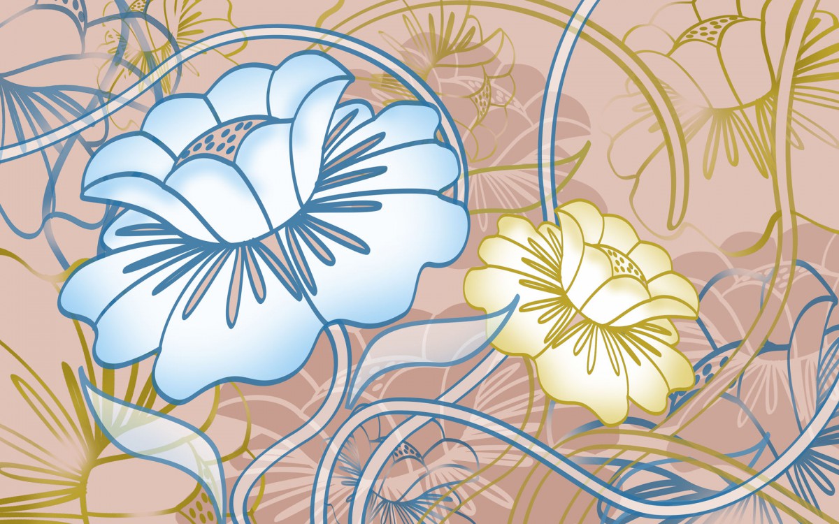 手绘鲜花图案壁纸110