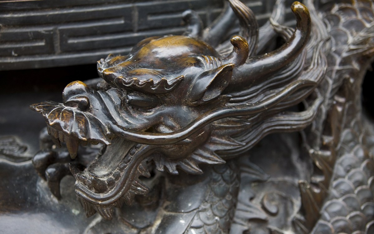 龙的雕刻图片图案310