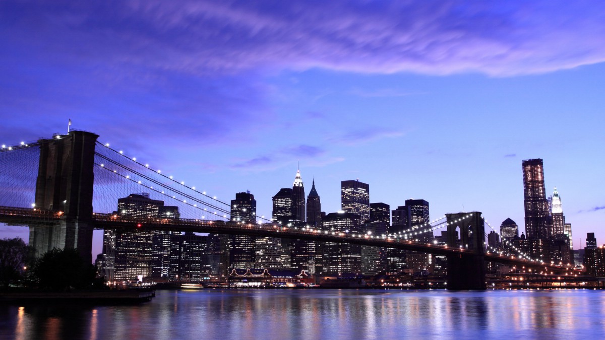 美国纽约布鲁克林大桥图片-风景壁纸-高清风景图片-第10图-娟娟壁纸
