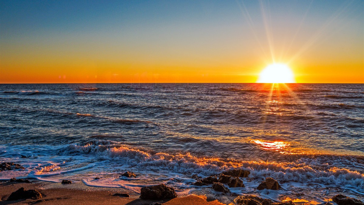 蓝色大气自然风景壁纸310