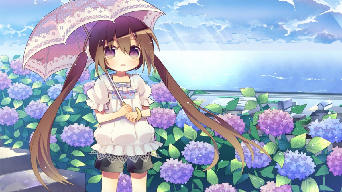 撑雨伞的动漫少女壁纸210