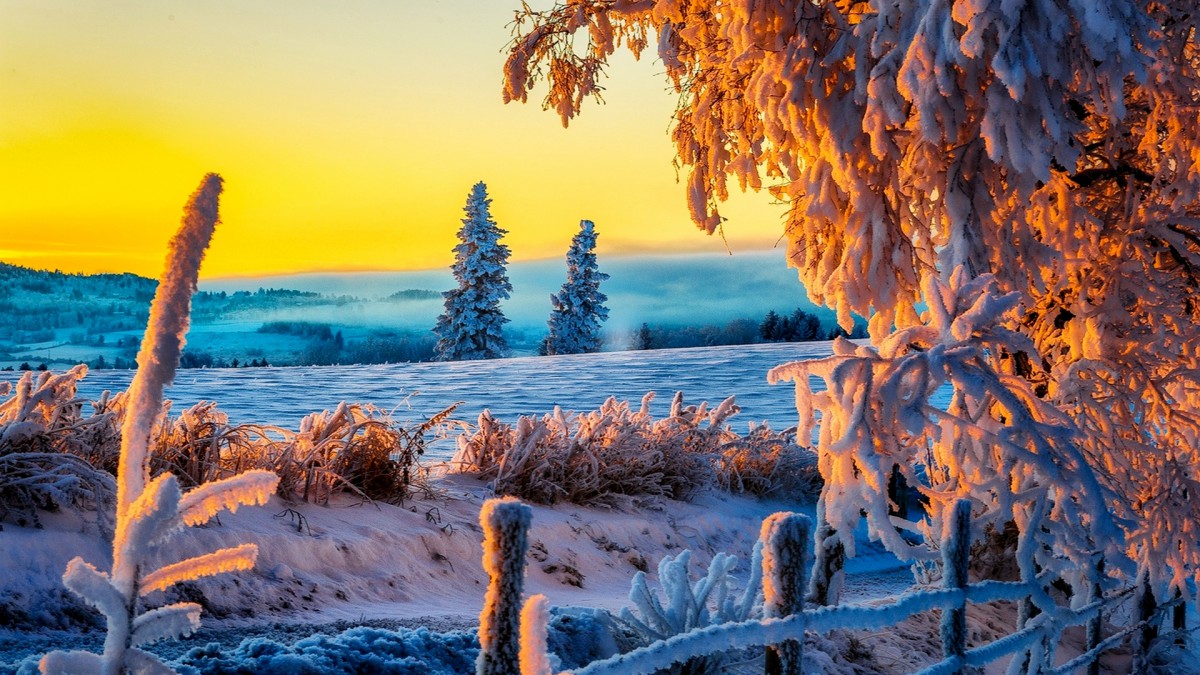 风景壁纸雪景大自然图片