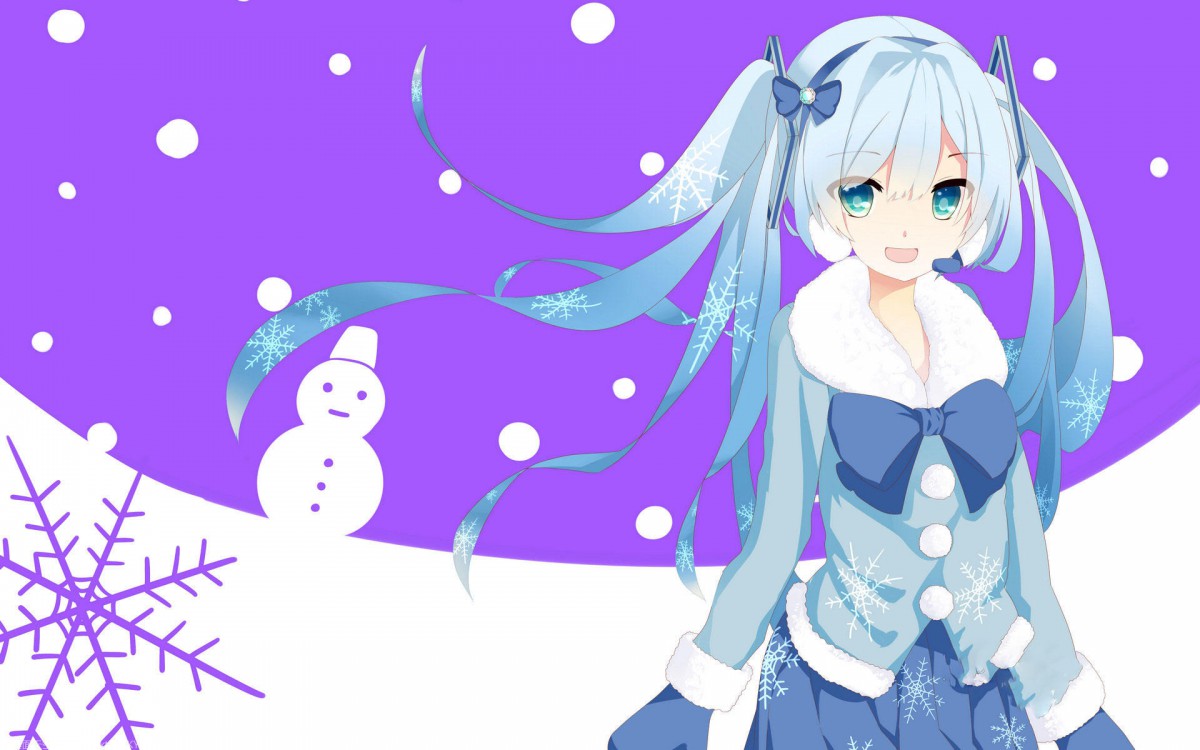 雪初音動漫桌面壁紙38