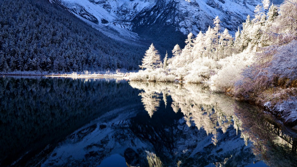 四川毕棚沟冬天风景图片57