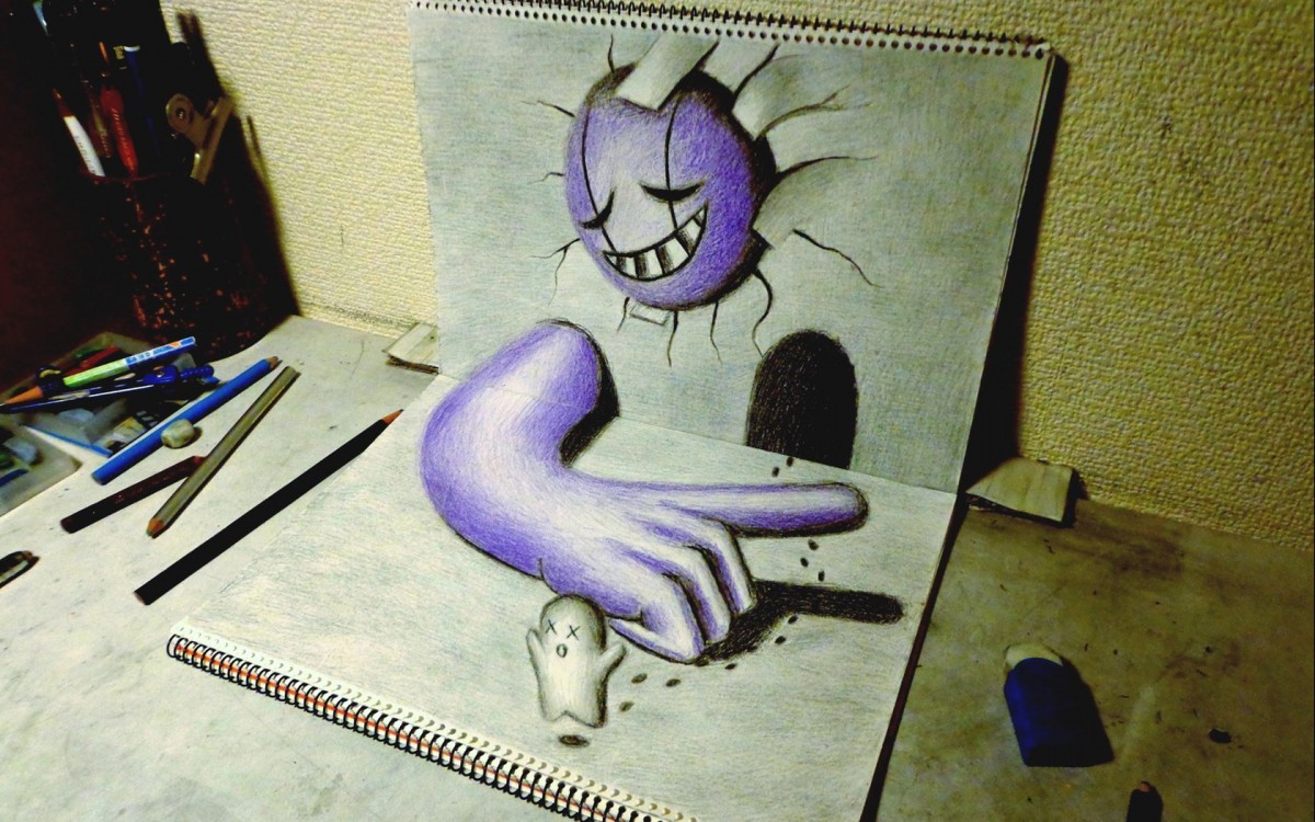 手绘三维创意图片36