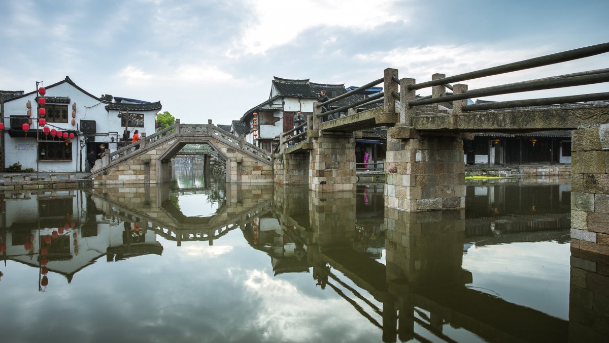 浙江西塘古鎮風光圖片-建築壁紙-高清建築圖片-第4圖-娟娟壁紙