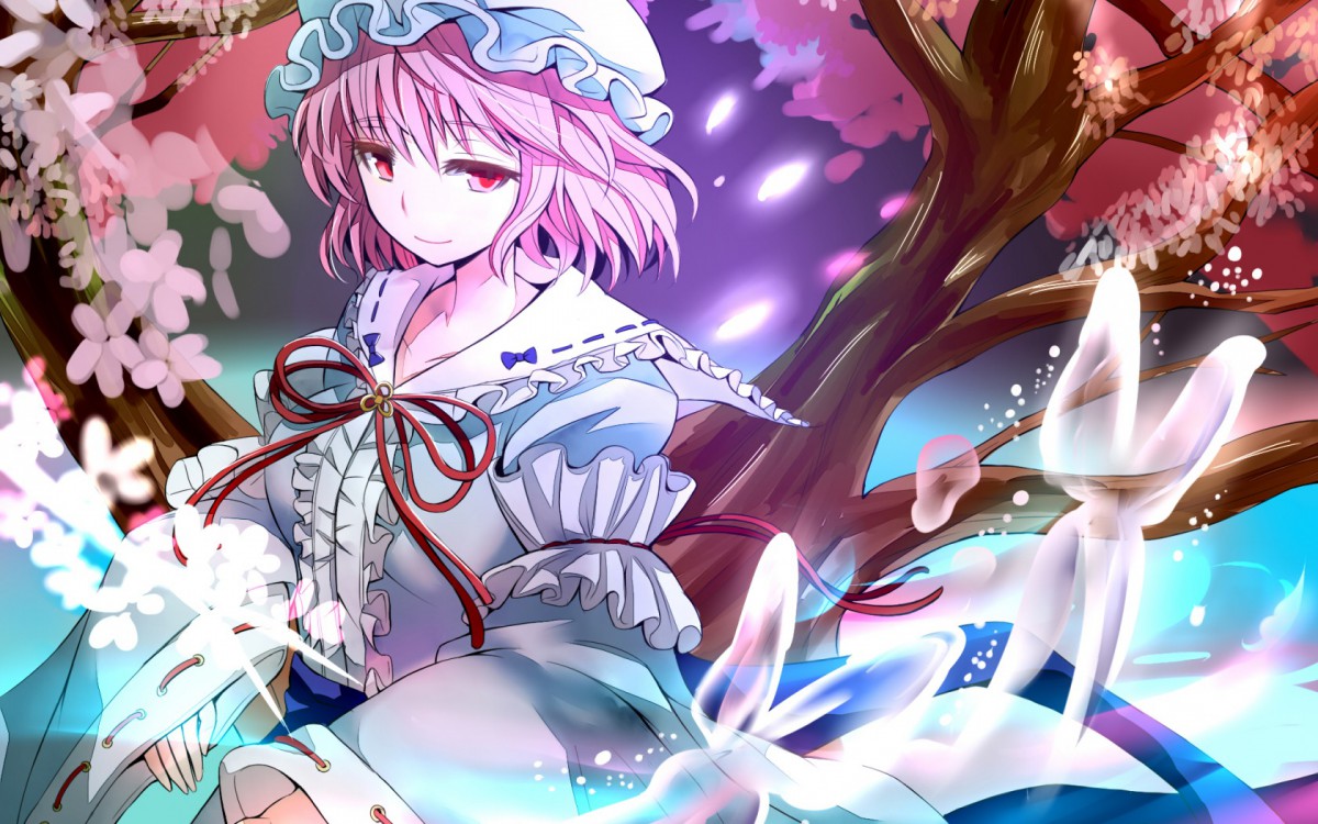 东方project西行寺幽幽子-动漫壁纸-高清动漫图片-娟娟壁纸