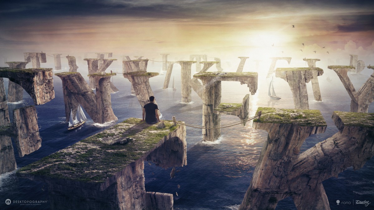 数字绘画精美风景壁纸 设计壁纸 高清设计图片 第2图 娟娟壁纸