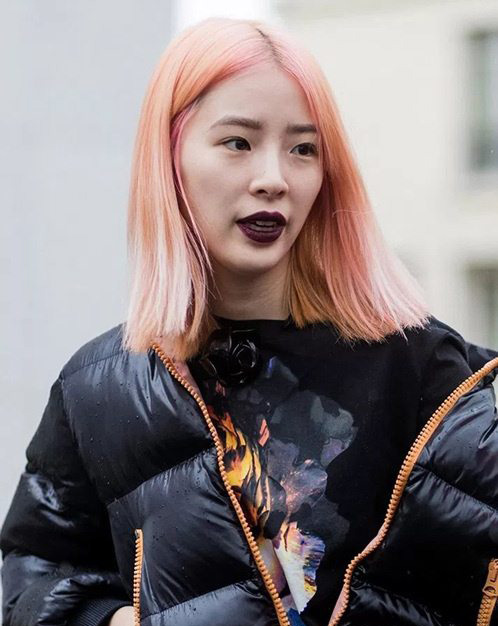 最新时尚潮女街拍发型图片