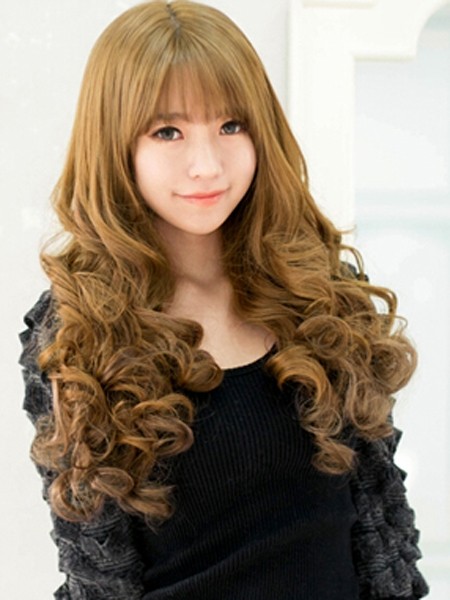 当前最流行的韩国女生发型图片韩式长卷发最抢眼