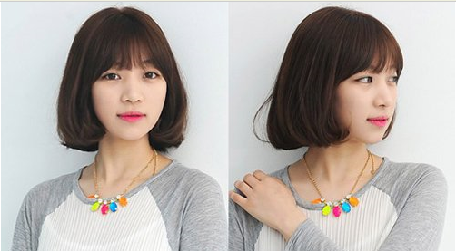 女生内扣波波头怎么烫好看,波波头图片,发型图片