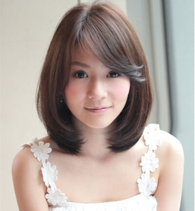 中长发波波头发型图片发尾内扣外翻都好看