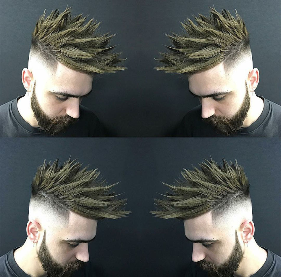 潮男火龙果发型图片