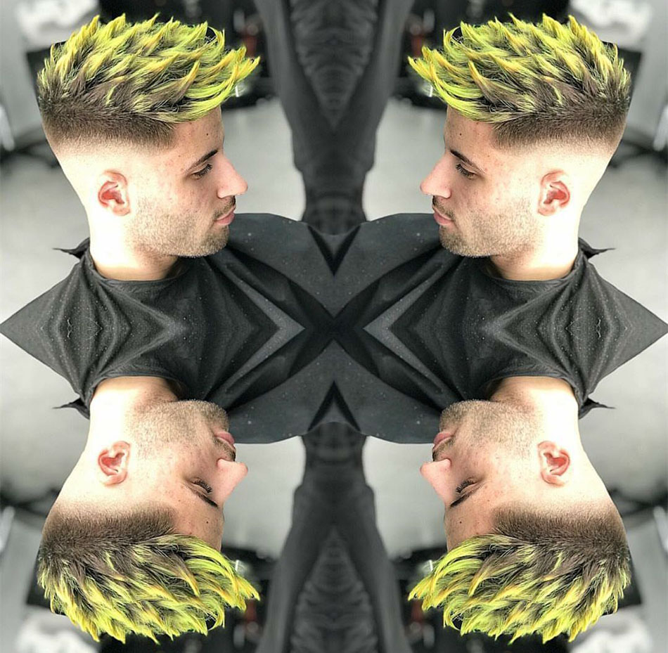 潮男火龙果发型图片