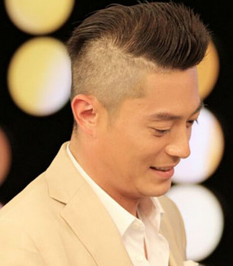 霍建华莫西干铲青发型潮爆