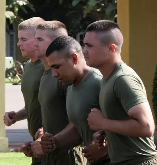 美国大兵发型 寸头图片
