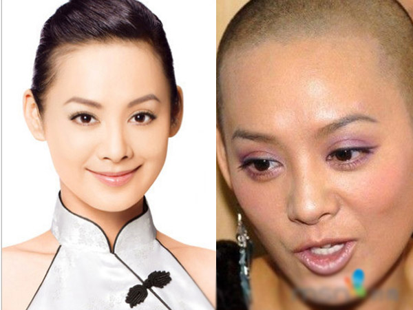 苏岩一头飘逸的长发曾是她骄傲的资本,在接拍《光头美女》前她挣扎了4