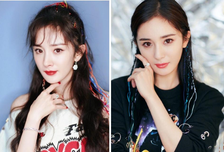 杨幂最新彩编发少女范十足美炸了