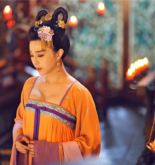 范冰冰版武则天古装发髻造型倾国倾城