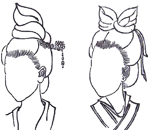 中国古代女子发髻名称及图片