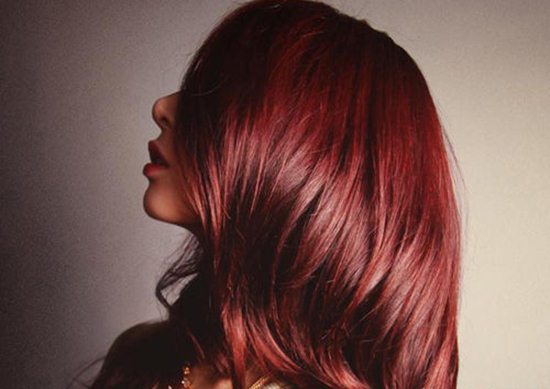 女生红色系列染发效果图片,染发图片,发型图片
