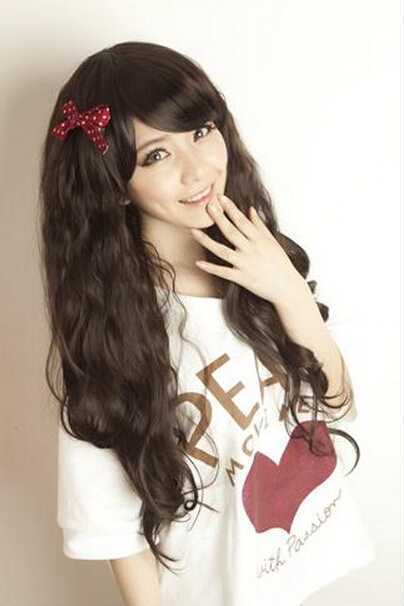 女生长发烟花烫效果图自然唯美