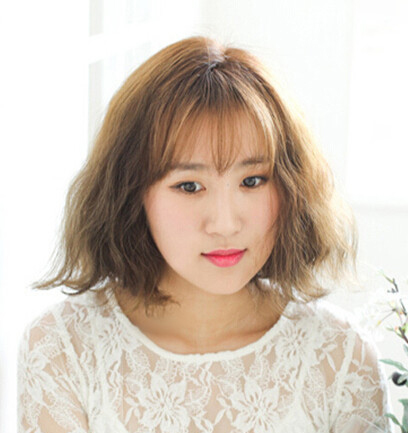 最新韩式短发烫发发型图片
