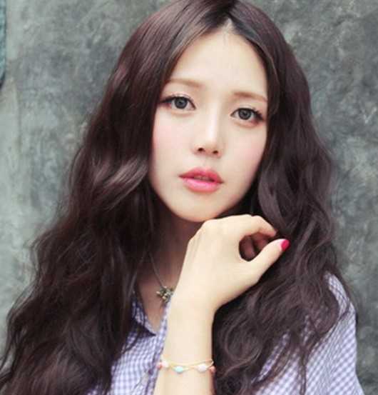 女神范长发波浪大卷发图片